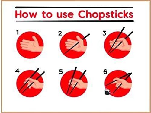 Premium Wooden Chopsticks Set of 10 - Chinese, Japanese, Korean & Vietnamese Style for Sushi, Noodles, Cooking & Decoration - Elegant Joint Chopsticks for Asian Dining & Home Decor