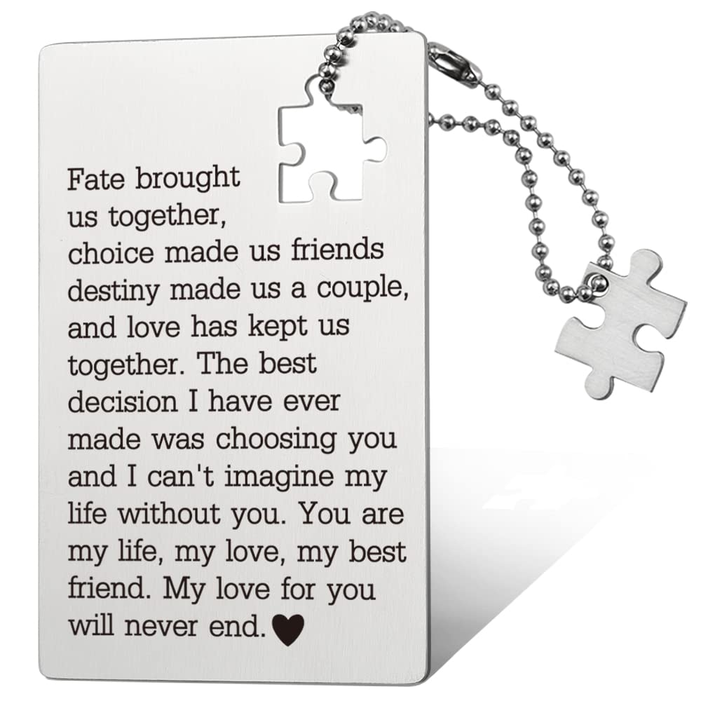 Romantic Birthday Card for Husband from Wife - Wallet Insert Love Note, Anniversary & Valentine's Gift for Men/Women - Perfect Gift for Him/Her, Boyfriend/Girlfriend - Ideal for Birthdays, Anniversaries & Special Occasions