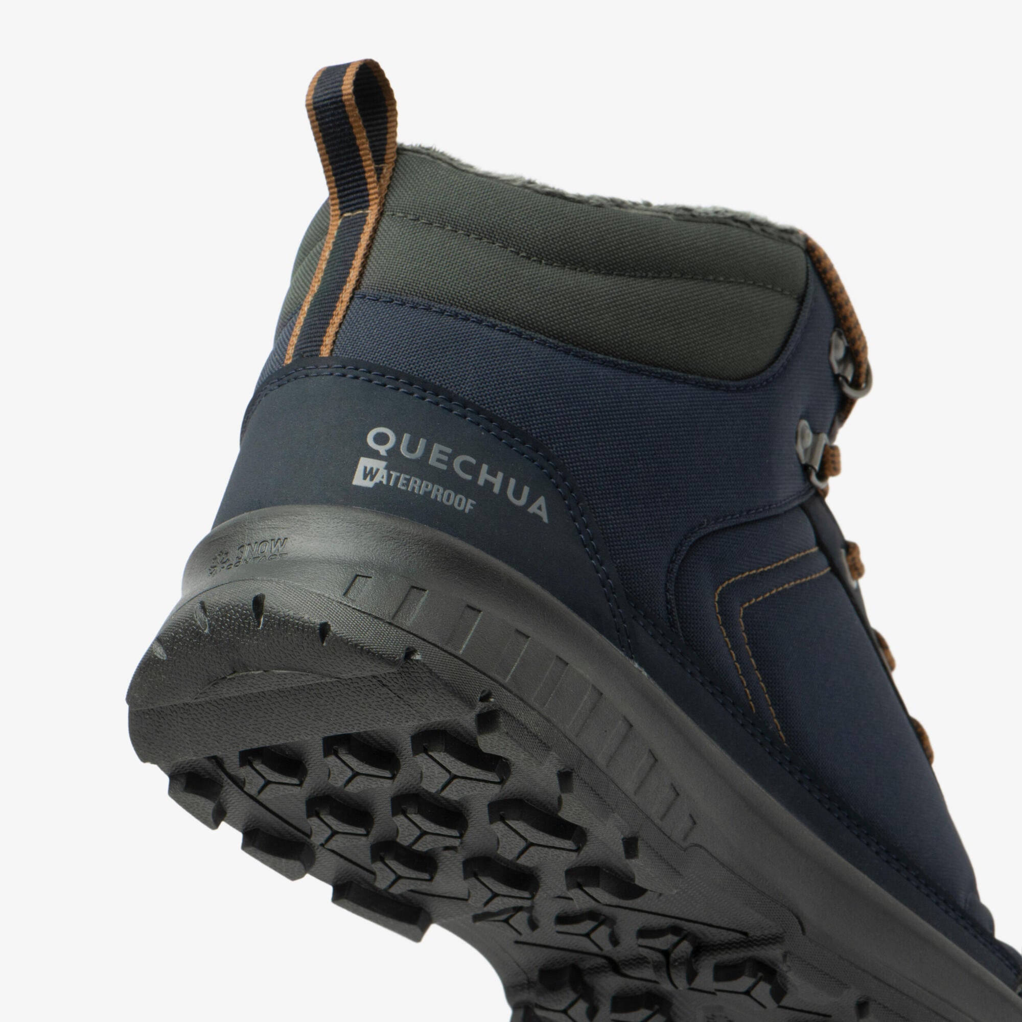 Quechua SH100 Mid Waterproof Hiking Boots for Men - Lightweight & Durable Outdoor Shoes for Trekking, Camping & Trail Adventures