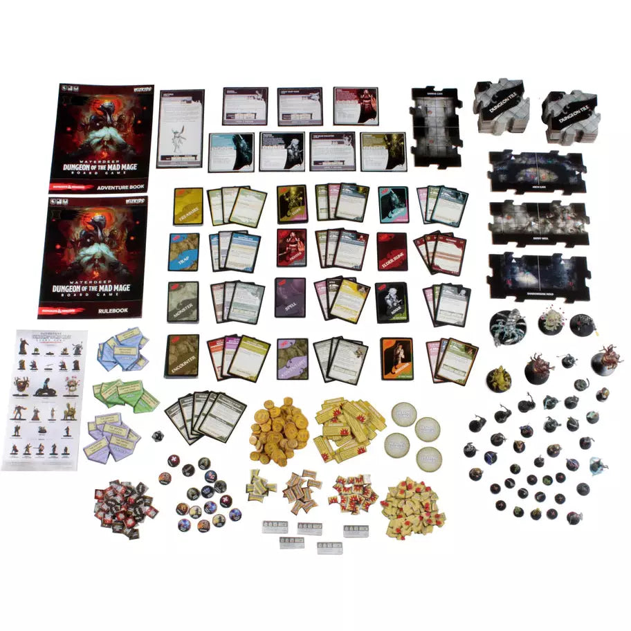 Dungeons & Dragons: Waterdeep Dungeon of the Mad Mage - Fantasy Adventure Board Game for Adults & Teens - Perfect for Game Nights & RPG Campaigns