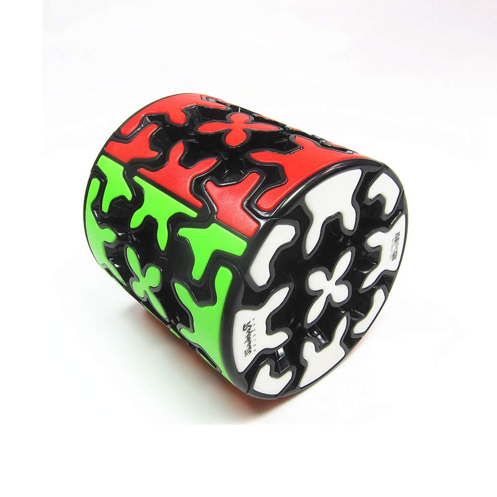 AI-YUN 3x3x3 Cylinder Gear Cube - Smooth Turning 3D Puzzle Brain Teaser Toy for Kids & Adults - Perfect for Speedcubing, STEM Learning, and Stress Relief