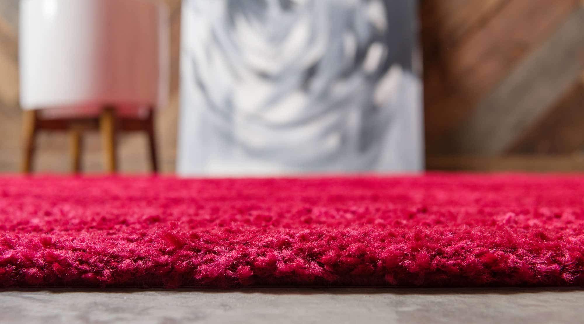 Unique Loom Solo Collection Calabasas Red Area Rug 10' x 13' Rectangle - Soft Modern Living Room Carpet for Home Decor, Bedroom & Office
