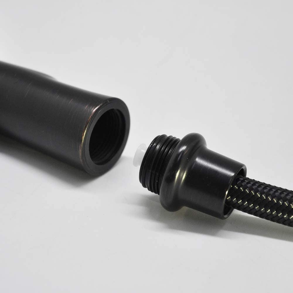 Houtingmaan Kitchen Sink Sprayer Replacement - Oil Rubbed Bronze Side Sprayer Head with Hose and Holder | Durable Sink Sprayer for Easy Dishwashing & Cleaning | Perfect for Home Kitchen, RV, and Outdoor Use