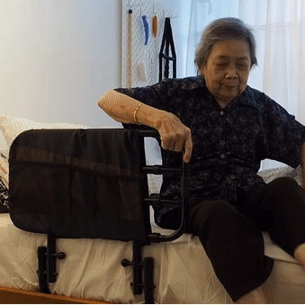 Stander EZ Adjust Bed Rail for Fall Prevention - Safety Bed Assist Handle for Elderly & Seniors - Home Healthcare Mobility Aid for Hospital, Nursing Home & Bedside Use