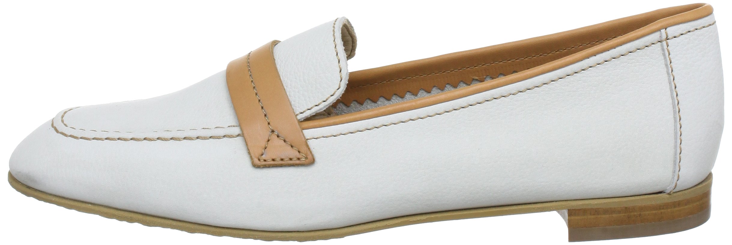 Accatino Women's 840488 White Moccasin Shoes - Comfortable Slip-On Loafers for Women Size 5 | Perfect for Casual Wear, Office & Travel
