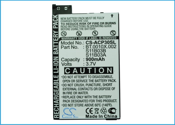Original Acer neoTouch P300 Replacement Battery - High Capacity 1500mAh Li-ion Battery for Acer P300 Smartphone - Perfect for Travel, Business & Daily Use