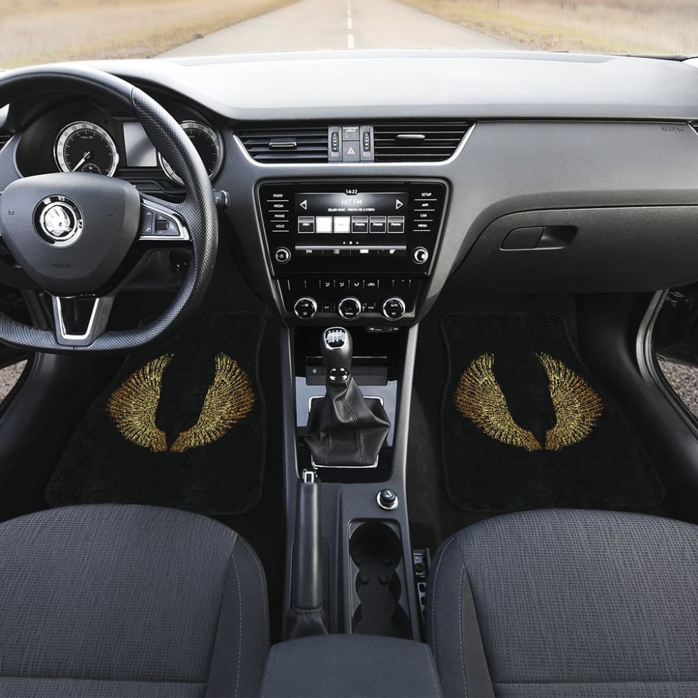 Custom Gold Angel Wings Car Floor Mats - Premium Car Accessories for Luxury & Style | Perfect for Cars, SUVs, and Trucks