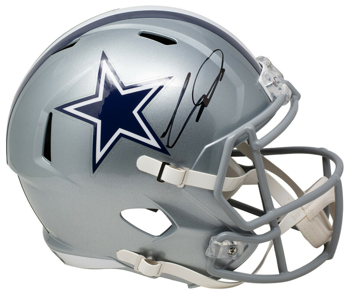 Authentic CeeDee Lamb Signed Dallas Cowboys Full-Size Speed Replica Helmet - Limited Edition NFL Collectible - Perfect for Sports Memorabilia Display & Cowboys Fan Gifts