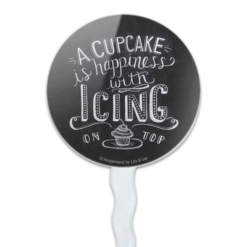 6-Pack Cupcake Toppers & Picks - Decorative Icing Cupcake Decorations for Birthday Parties, Baby Showers & Special Events