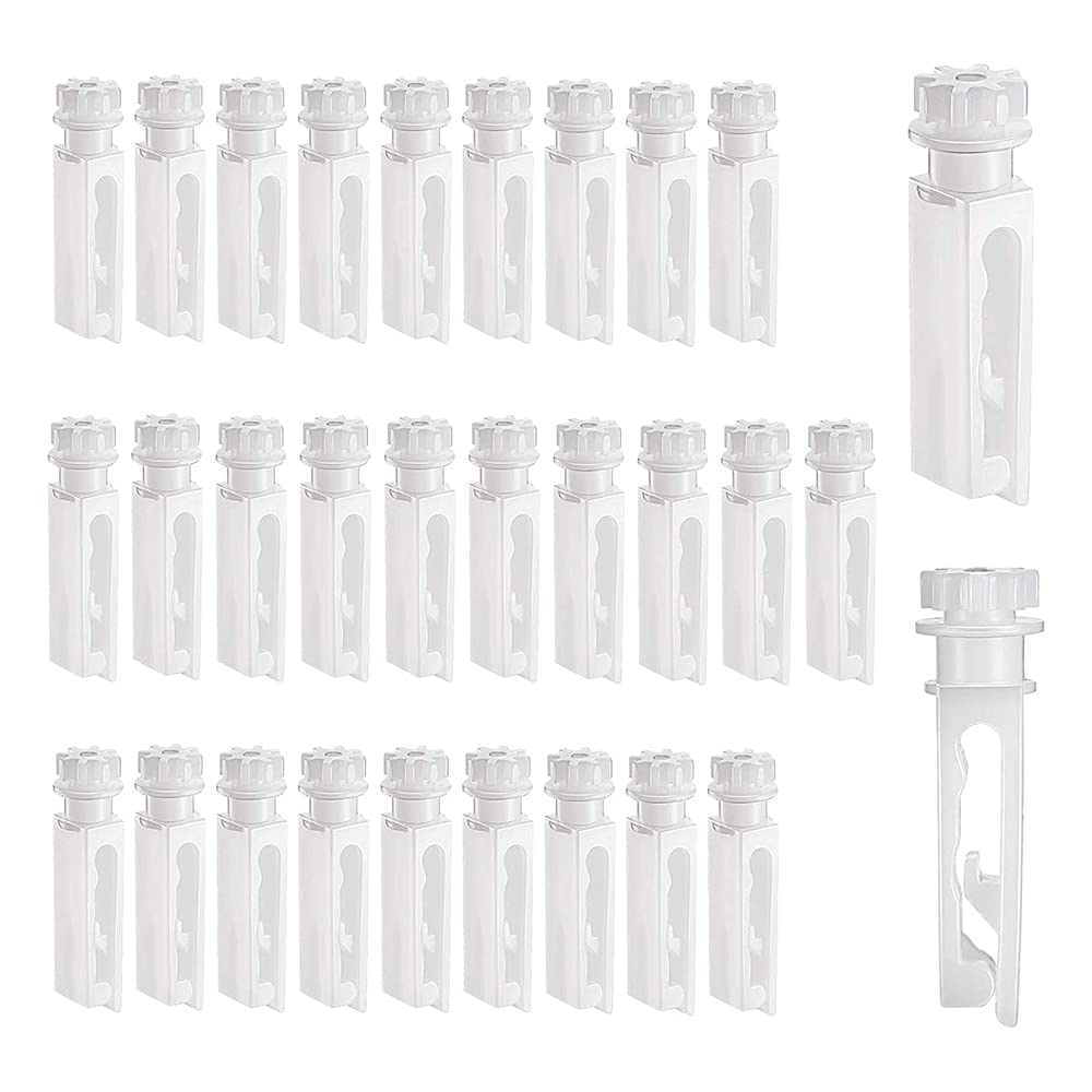 30Pcs White Vertical Blind Stem Replacement - Carrier Stems for Vertical Window Blinds, Perfect for Home, Office, and Patio Decor