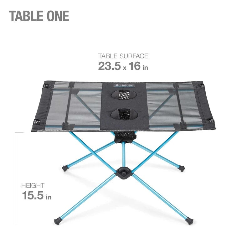 Helinox Table One - Lightweight Portable Camping Table for Outdoor Picnics, Hiking & Travel - Compact Folding Design with Carry Bag