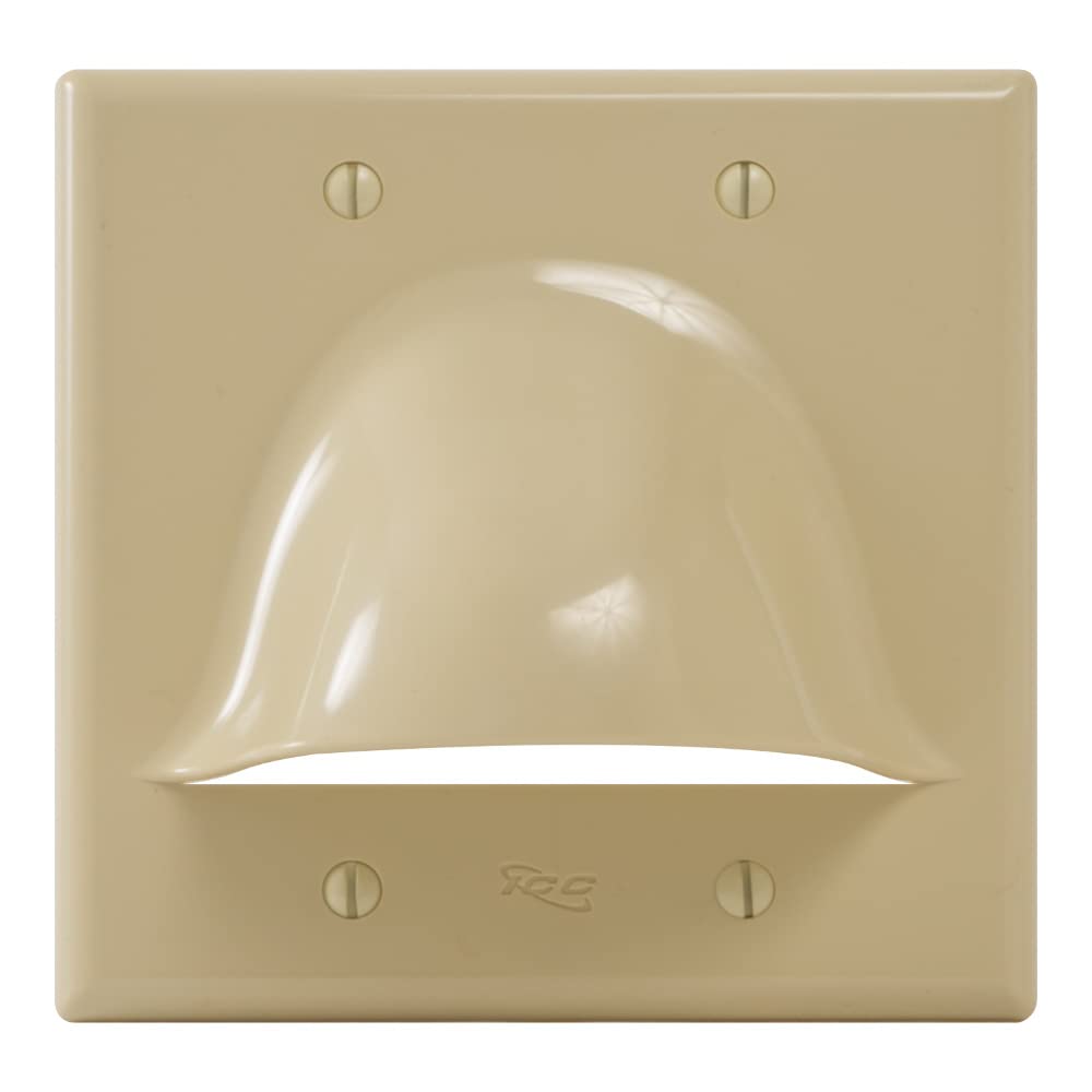 ICC Bulk Nose Faceplate Double Gang - Durable Electrical Cover Plate for Home & Office Wiring - Perfect for Wall Outlets, Switches, and Electrical Boxes