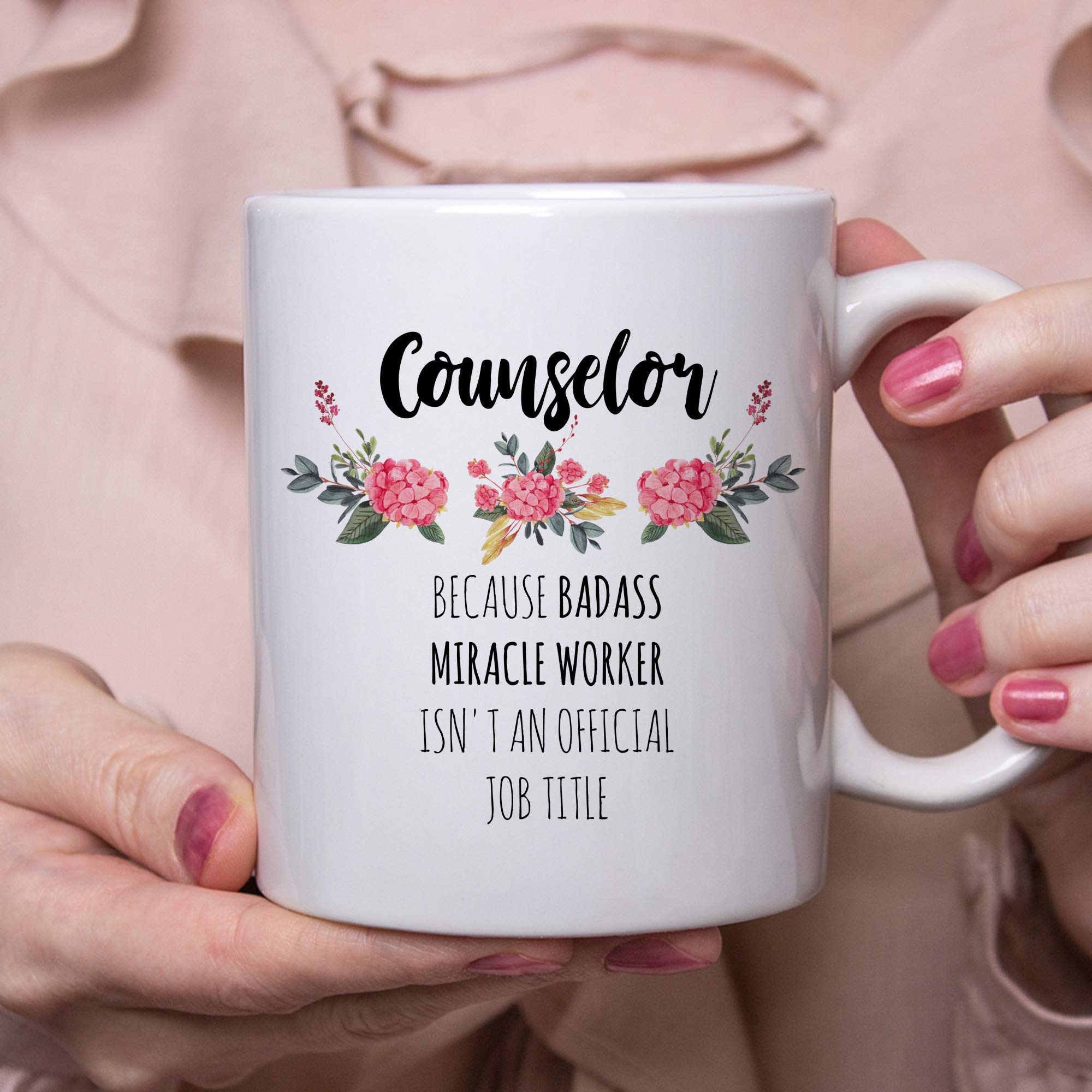 SuchMugs Counselor Coffee Mug - School Counselor Gifts for Women, Therapist Appreciation Present, Badass Counselor Graduation Gift - Perfect for Office Use, Therapy Sessions & Daily Coffee Breaks