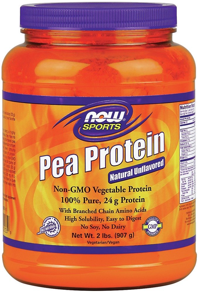 Now Foods 100% Pure Pea Protein Powder - 2lb (Pack of 2) | Vegan Plant-Based Protein Supplement for Muscle Recovery & Weight Management | Perfect for Smoothies, Baking & Post-Workout Shakes
