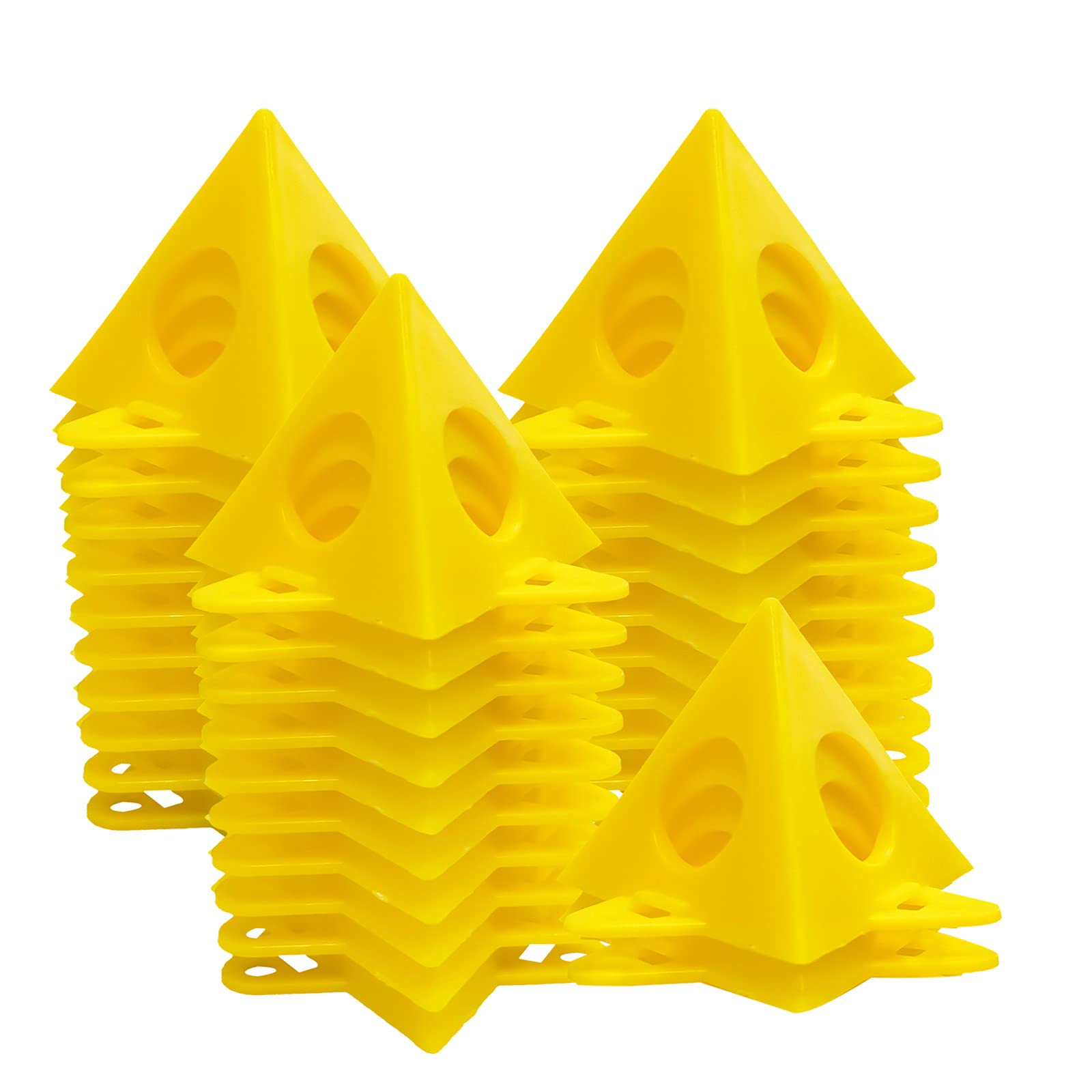 32pcs Pyramid Painting Stands for Canvas - Mini Cone Paint Stands, Door Risers & Cabinet Support - Perfect for Acrylic Pouring, DIY Art Projects & Home Decor