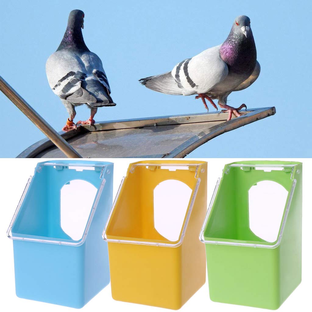 Youngy Pigeons Water Feeder - Hanging Drinking Pot for Parrots & Birds - Green Bird Cage Water Dispenser for Home & Outdoor Use