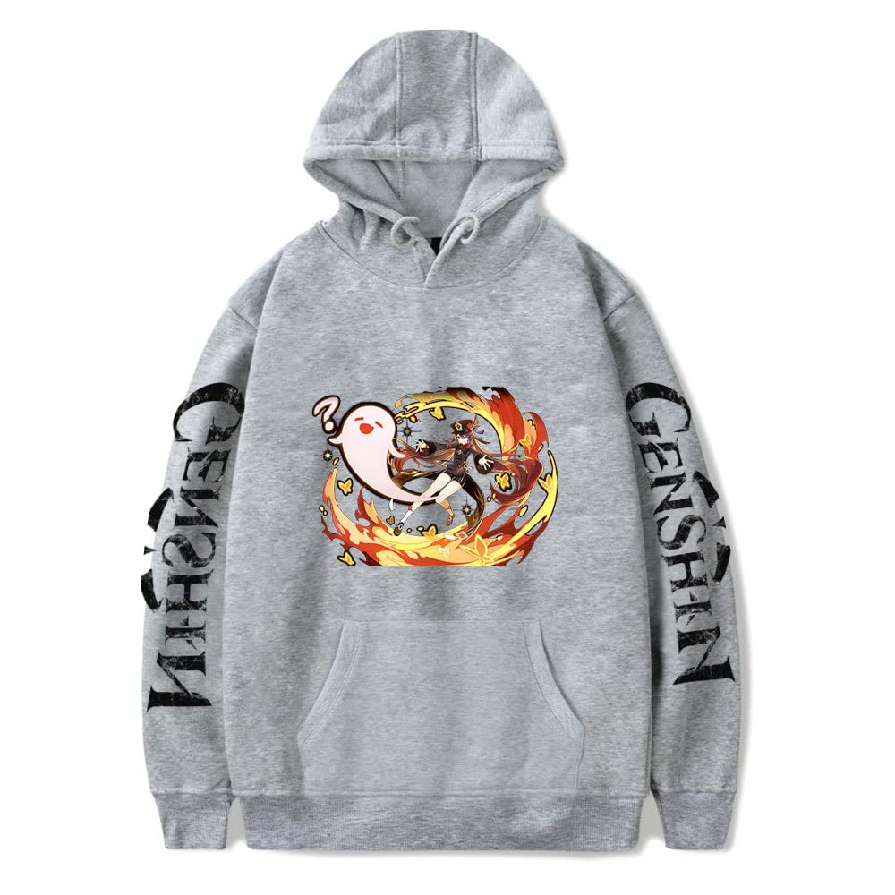 Genshin Impact Hu Tao Hoodie - Kawaii Anime Game Character Print Sweatshirt for Men & Women | Casual Cosplay & Gaming Outfit
