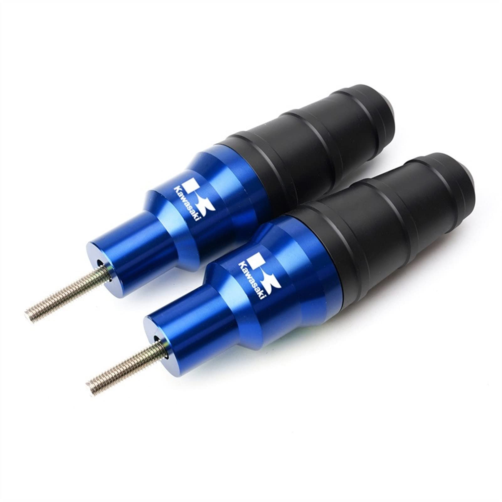 Kawasaki Z900 Z800 Z750 Z1000 Z1000SX Ninja 1000 Frame Sliders 2017-2020 - Blue Crash Protectors (2-Piece) for Motorcycle Drop Protection & Safe Parking