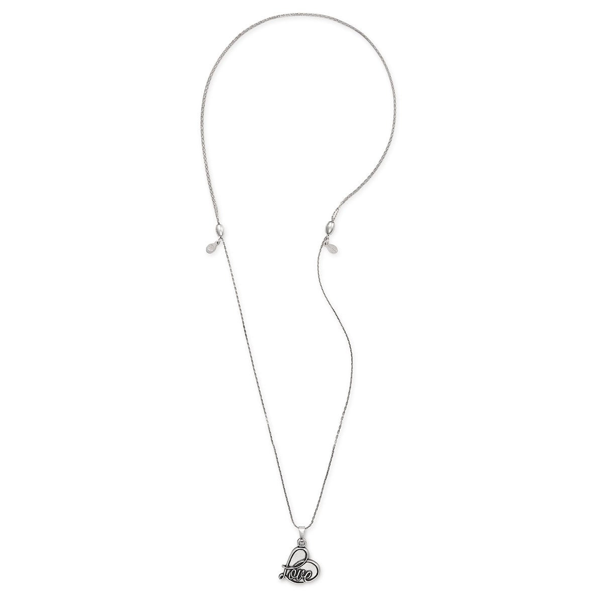 Love Charm Necklace - Elegant Sterling Silver Heart Pendant for Women - Perfect Gift for Valentine's Day, Anniversary & Romantic Occasions