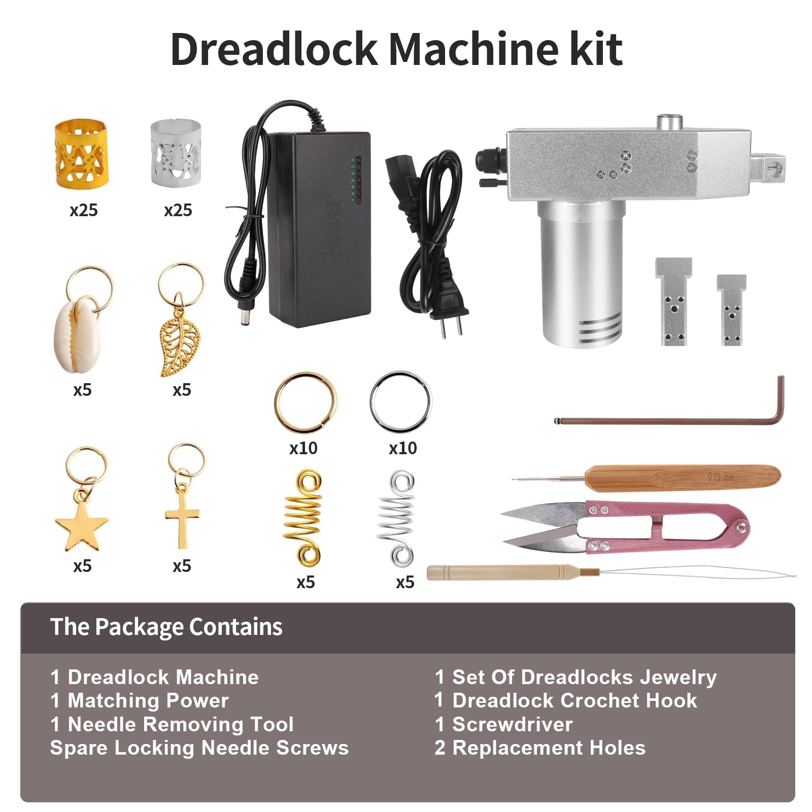 Upgrade Dreadlock Machine - Portable Handheld Instant Loc Tool with Latest Technology for Perfect Dreadlocks | Salon & Home Hair Styling