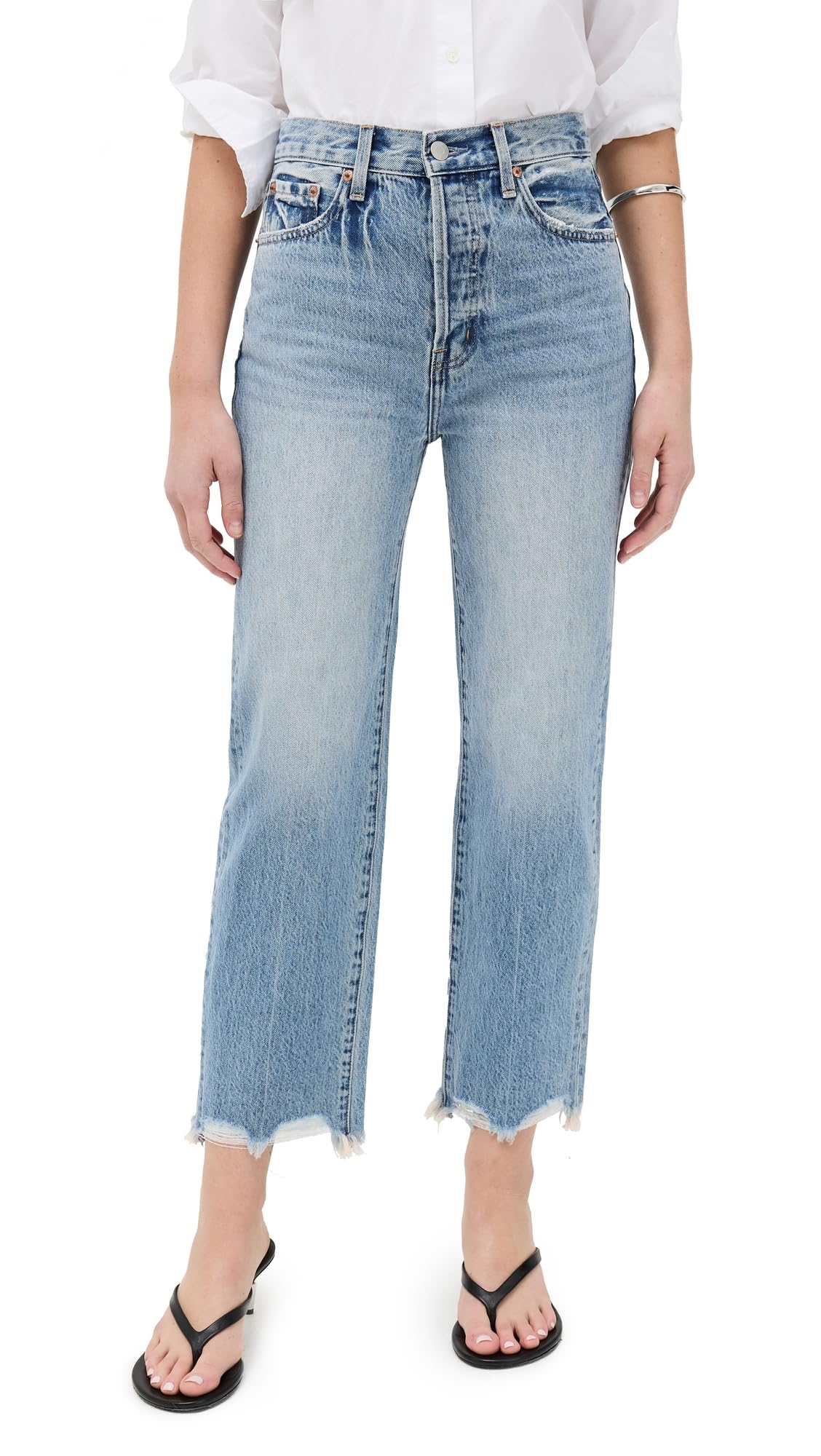 Women's High Waisted Cassie Crop Jeans - Stretch Denim Skinny Ankle Jeans for Casual Wear & Everyday Outfits