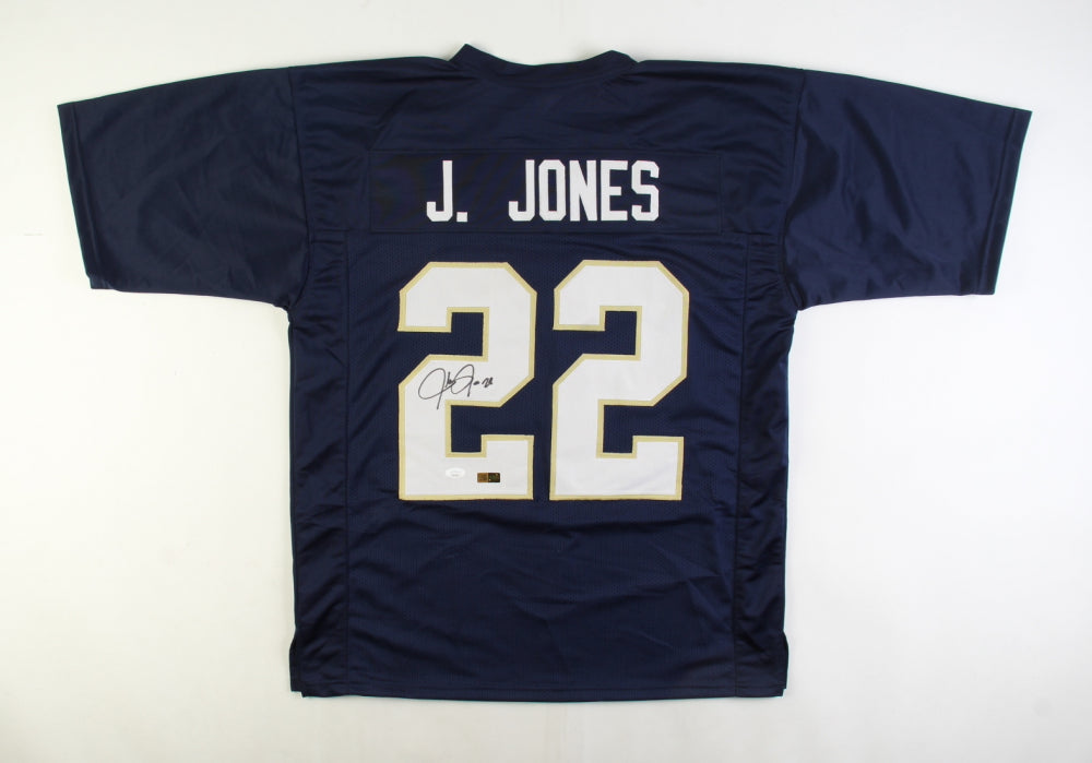 Authentic Julius Jones Signed Notre Dame Fighting Irish #22 Football Jersey - Limited Edition Collectible for Sports Memorabilia Fans & Irish Football Enthusiasts - Perfect for Display, Gifting, and Game Day Decor