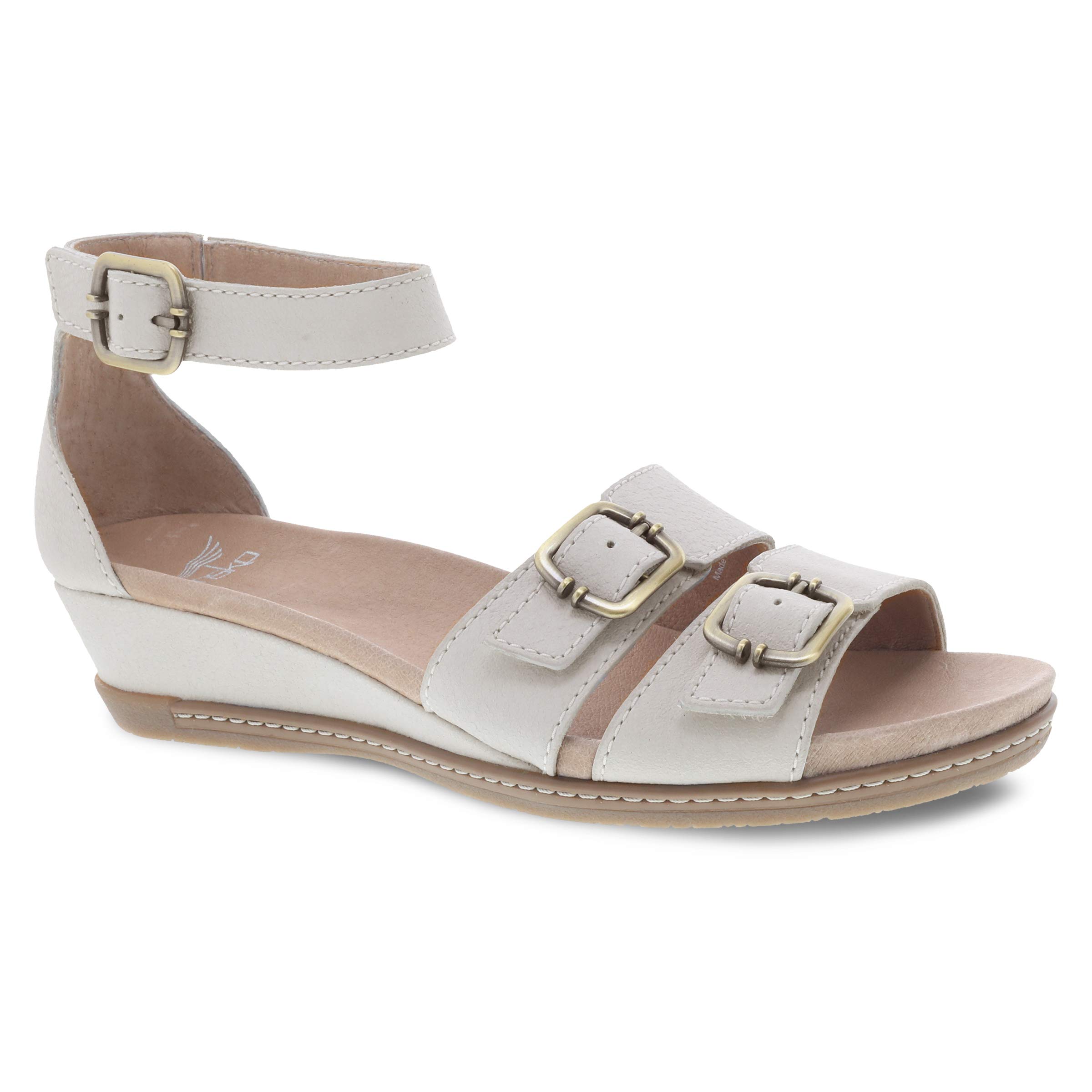 Dansko Women's Astrid Wedge Comfort Sandals - Breathable Leather Summer Sandals with Arch Support for Walking, Travel & Casual Wear