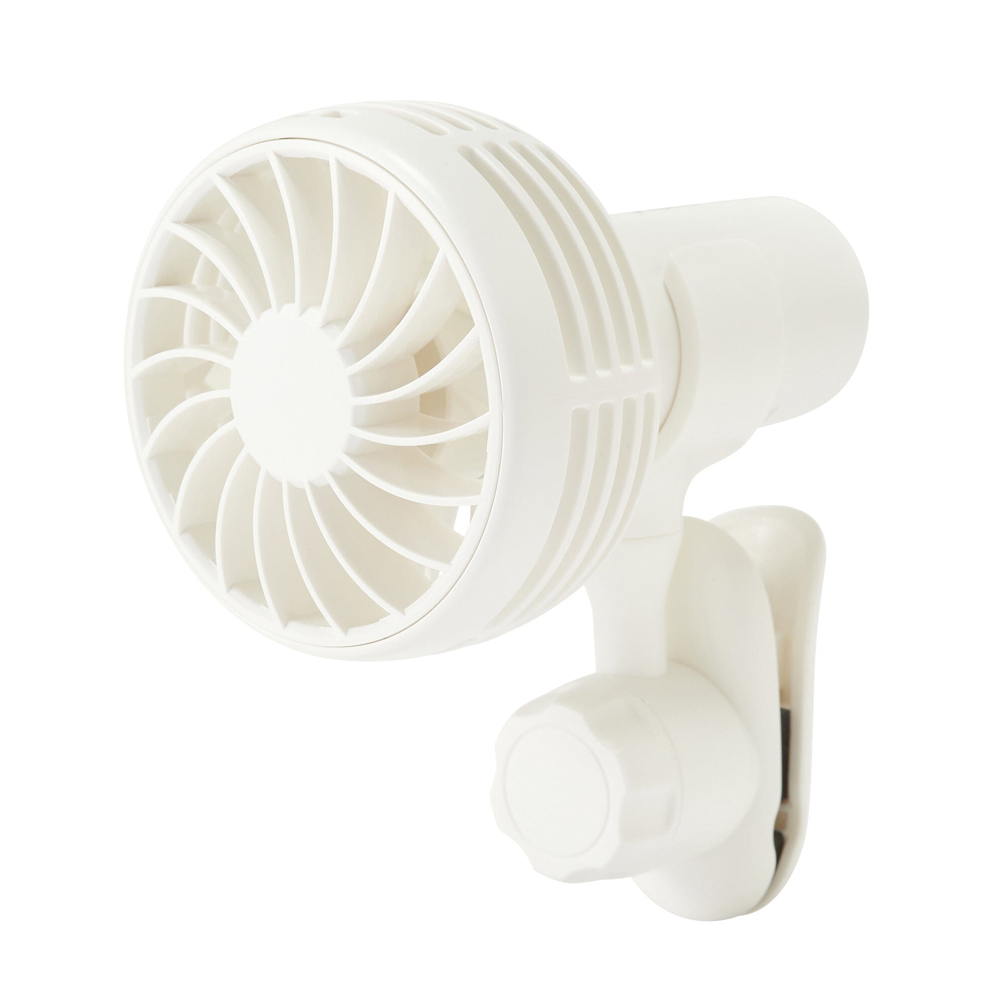 FRAIS Mini Portable Fan - USB Rechargeable, Ultra Quiet, 3 Speeds - Perfect for Office, Travel, and Home Use - White