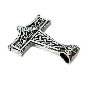 Viking Knot Thor's Hammer Pendant - 925 Sterling Silver Norse Mythology Jewelry for Men & Women - Perfect for Viking Cosplay, Medieval Reenactments & Norse Pagan Rituals