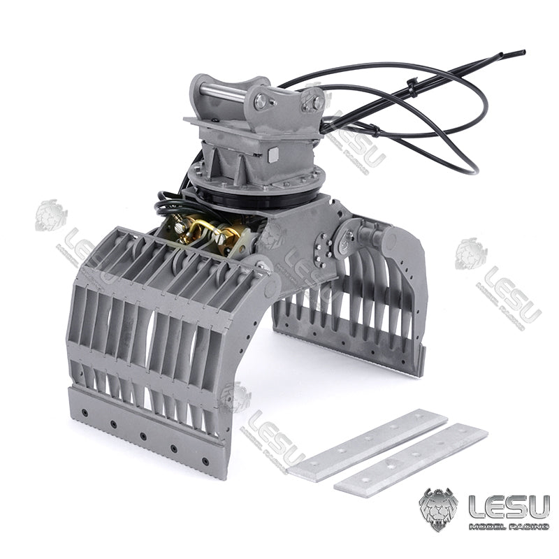 1/14 Scale LESU RC Metal Hydraulic Wheeled Excavator Model - ET30H with Pump Cabin, Sticker Display, Grapple, Ripper Bucket & Scraper Compactor - Perfect for Construction Toy Collection, RC Hobbyists and Model Display Scenes