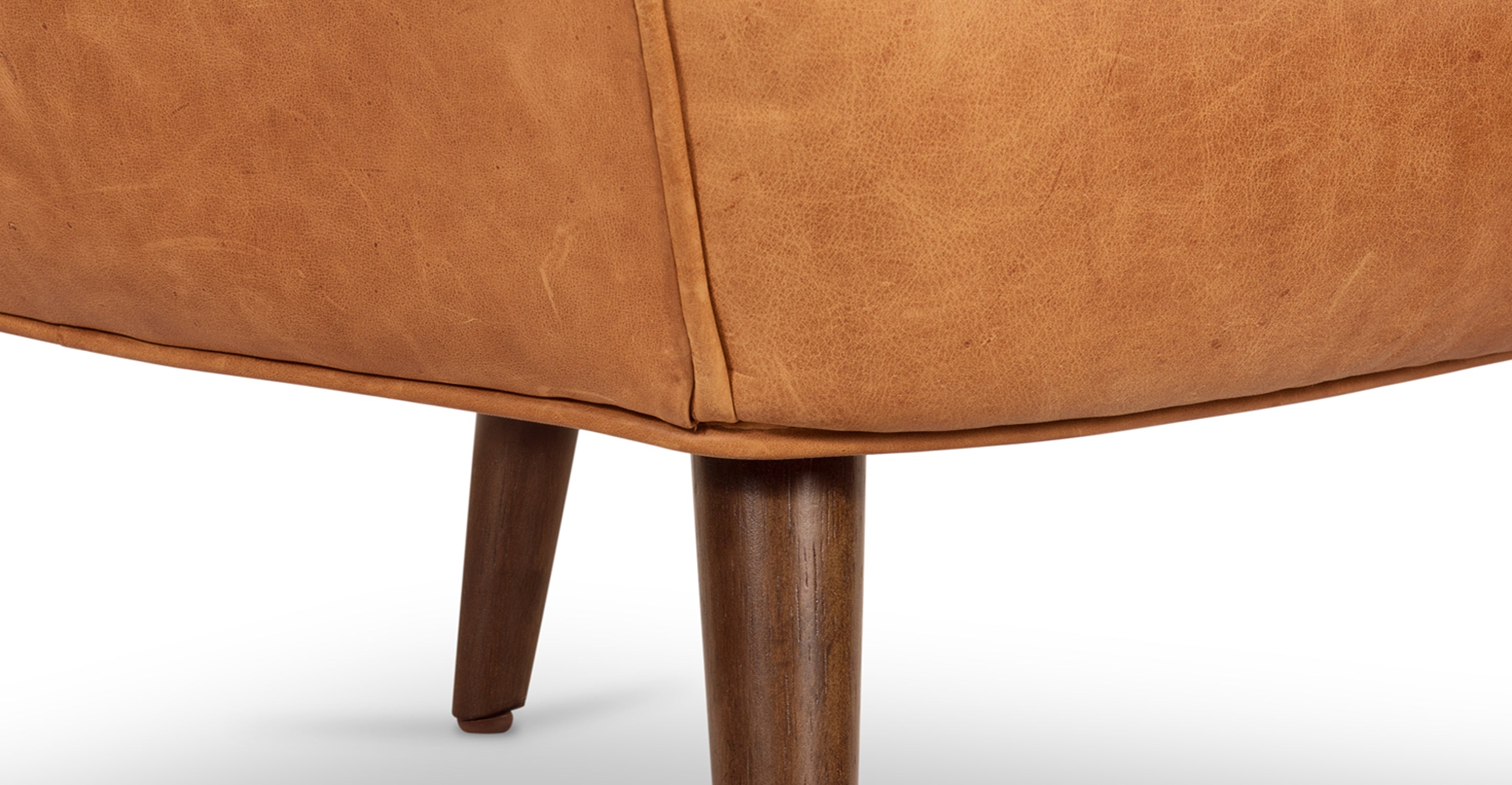 Aida Lounge Chair - Modern Accent Chair for Living Room, Bedroom & Office - Comfortable Upholstered Armchair with Wooden Legs - Perfect for Relaxing, Reading & Decorating Your Home