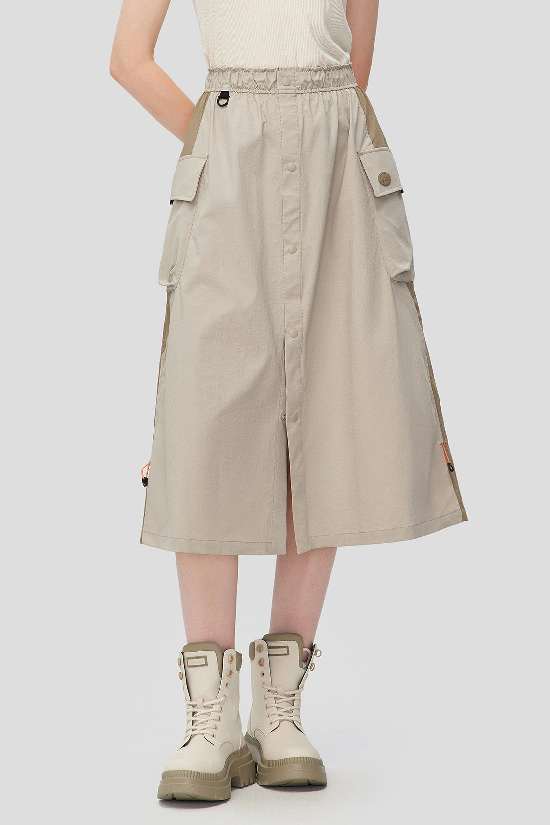 Women's Water Repellent Utility Skirt with Parachute Design - Outdoor Hiking, Travel & Casual Wear for Active Lifestyles