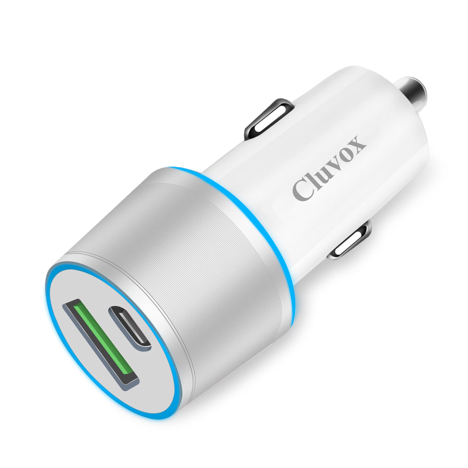 20W Fast Dual USB Car Charger Adapter - Compatible with iPhone 14/13/12/11/Pro/MAX/XS/XR/8/SE, iPad Pro/Air/Mini, Google Pixel 5/4XL, Samsung - Quick Charge for Road Trips & Daily Commute
