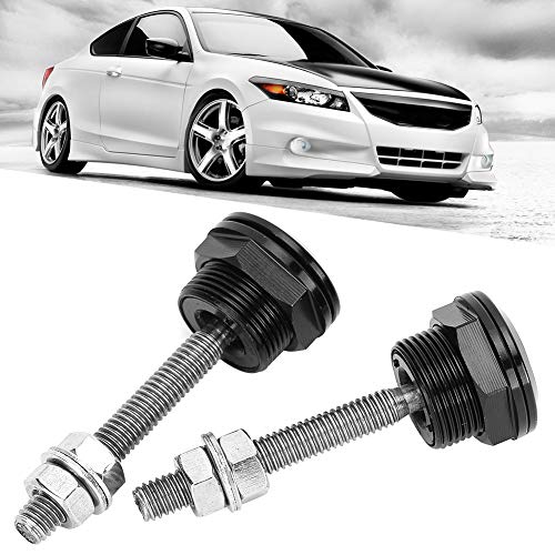 Acouto 2Pcs Universal Hood Pin Lock Kit - 32mm Quick Release Push Button Bumper Clip Latches for Auto Hood Repair | Car Bonnet Security Accessory for Jeep, Truck & Off-Road Vehicles