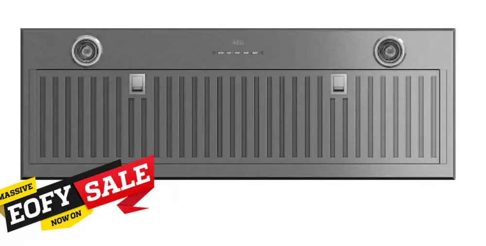 AEG DGE7960HB 86cm Integrated Rangehood in Dark Stainless Steel - Powerful Kitchen Ventilation for Smoke and Odor Removal - Perfect for Modern Home Cooking