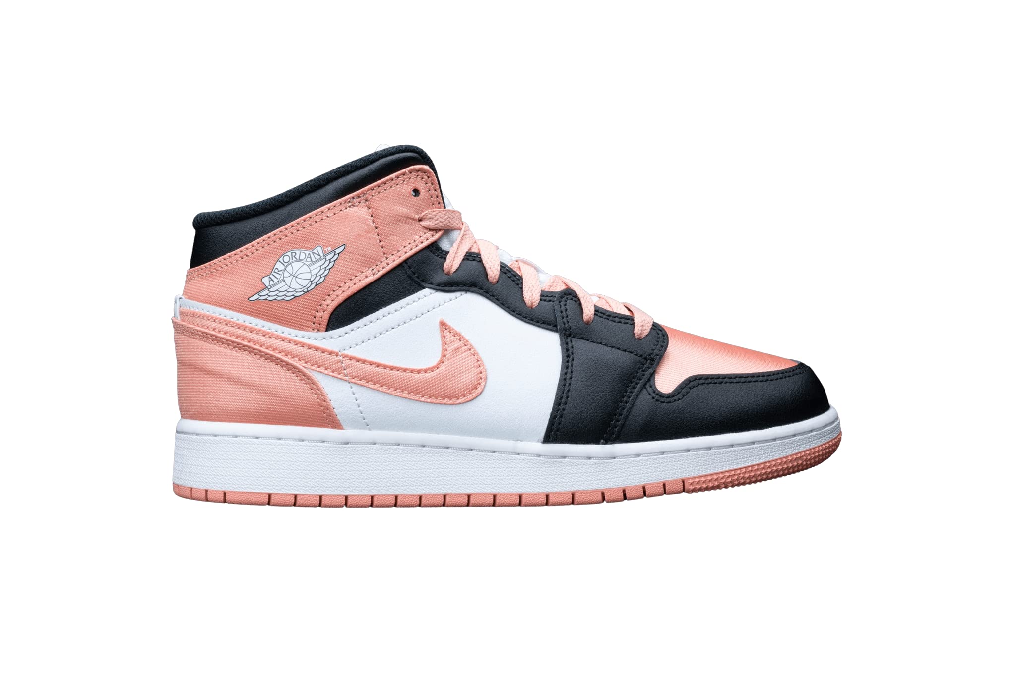 Nike Women's Air Jordan 1 Mid Basketball Shoes - Pink Size 6.5 US | Retro Sneakers for Streetwear, Casual Fashion & Basketball Court Performance
