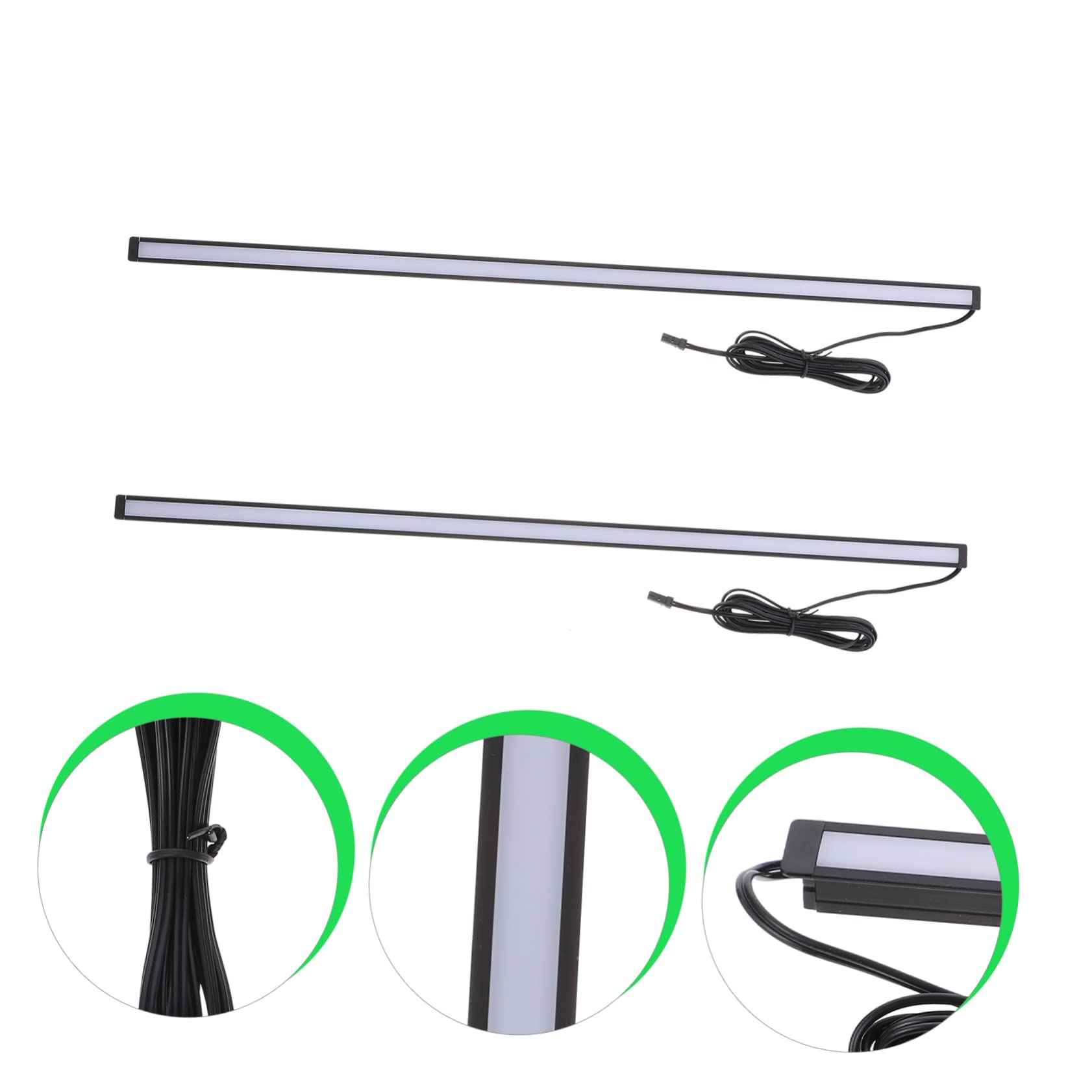 DOITOOL 6-Pack Rechargeable LED Strip Lights for Cabinets & Desks - USB Charging, Dimmable Under Cabinet Lighting for Kitchen, Office, PC Setup & Home Decor