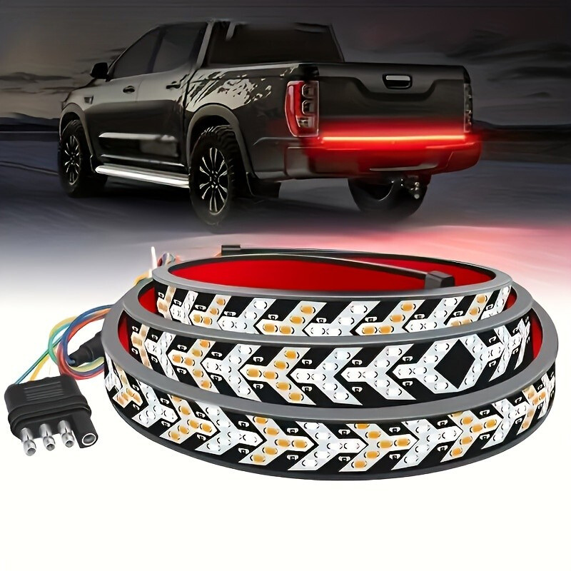 Waterproof LED Tailgate Light Strip - Bright Red 48
