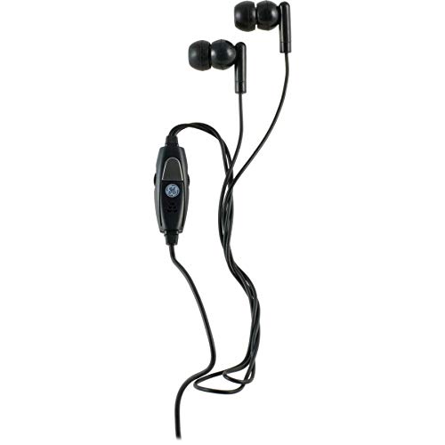 Premium Universal In-Ear Headphones with Mic - Wired Earbuds for iPhone, Android, PC, Mac - Perfect for Work from Home, Music, Gaming, VoIP Calls on Skype/Zoom/Teams/Discord (Black) - Ideal for Remote Work, Online Classes & Mobile Entertainment