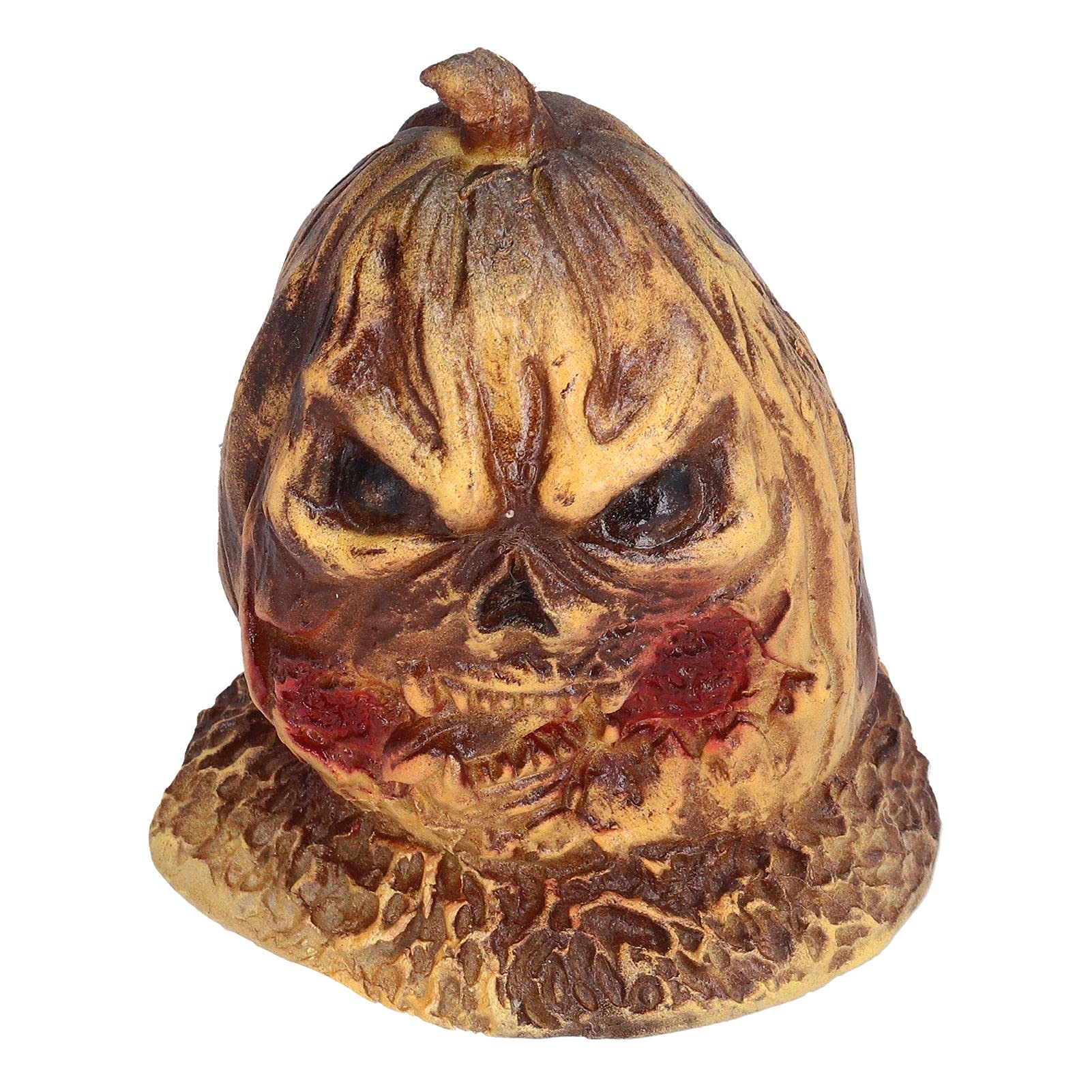 01 02 015 Resin Pumpkin Head Light - Unique Lighting Modes, Durable Halloween Decor for Living Room, Hotel, Party & Outdoor Decorations