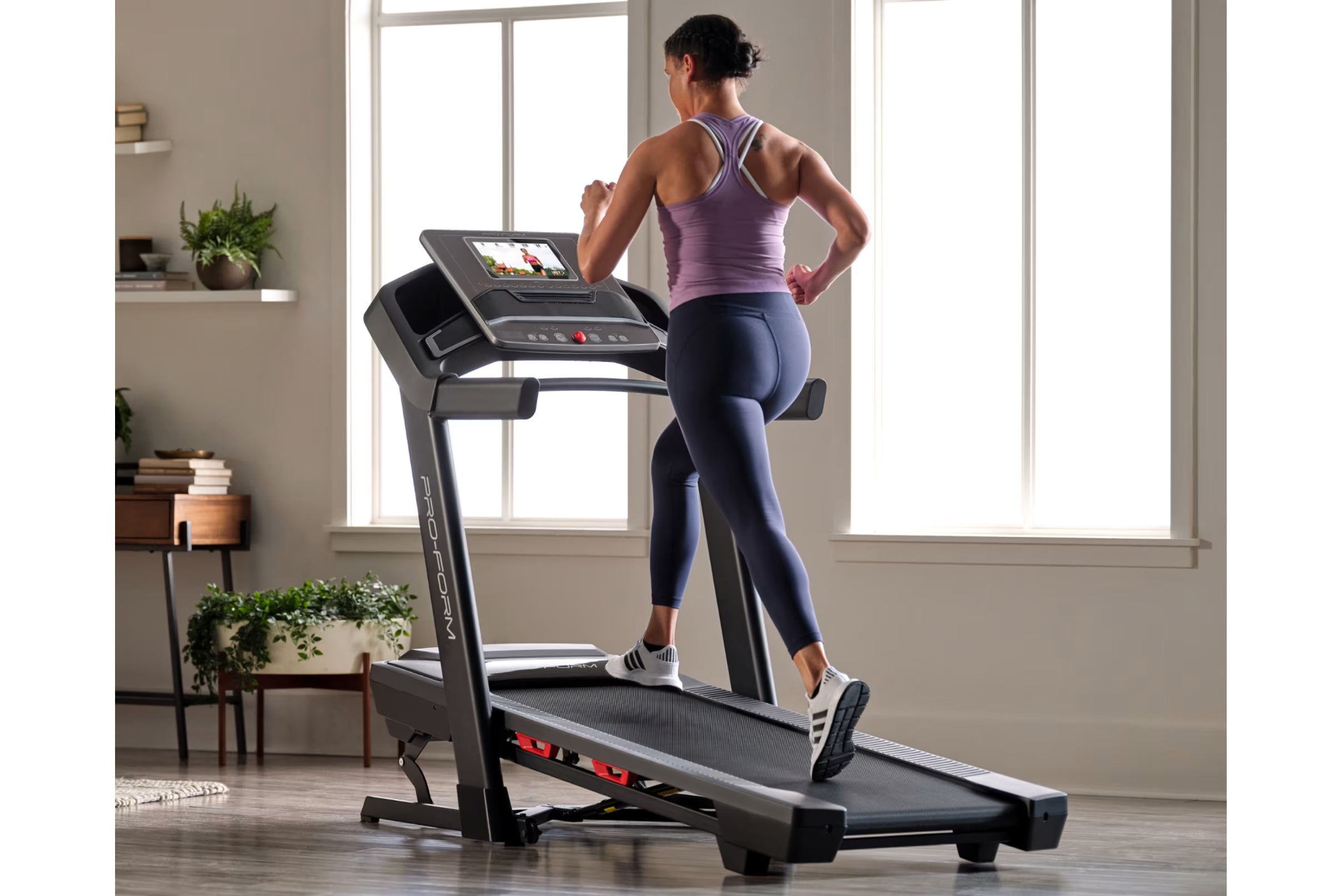 ProForm Trainer 1000 Treadmill - Foldable Home Gym Equipment with Incline & Heart Rate Monitor - Perfect for Cardio Workouts & Home Fitness Training