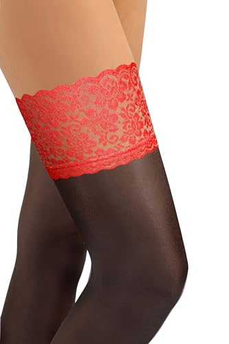 Black with red lace