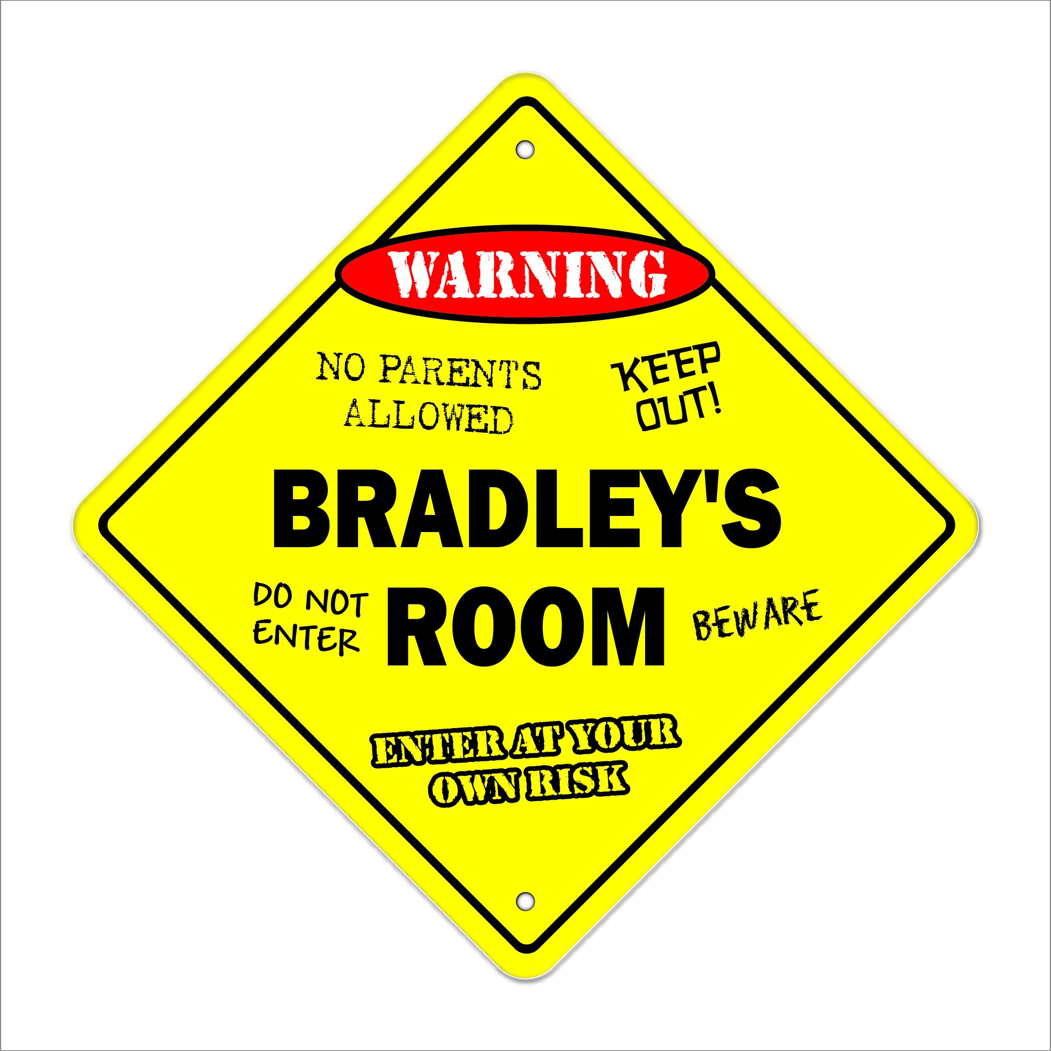 Bradley's Room Sign Crossing Zone Xing - 20