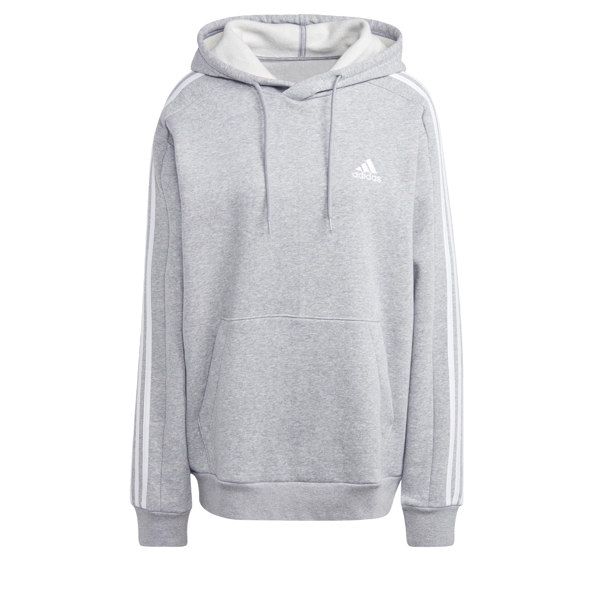adidas Men's Essentials Fleece 3-Stripes Hoodie - Comfortable Athletic Pullover for Casual Wear, Gym & Outdoor Activities