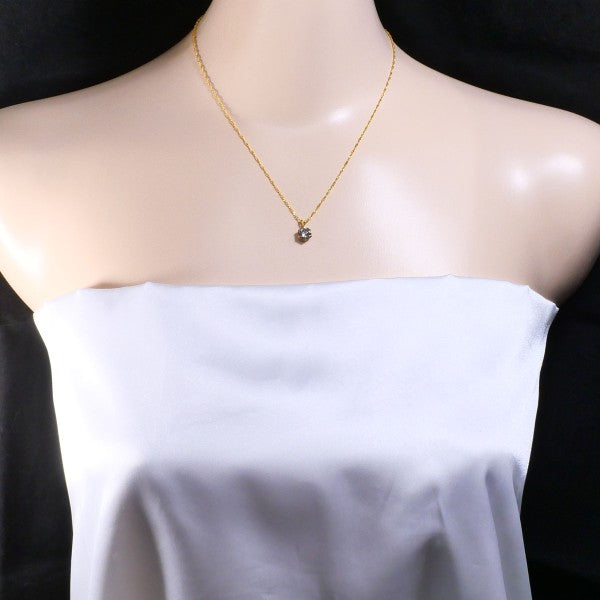 24K Yellow Gold Diamond Necklace for Women - Elegant & Luxurious Jewelry Gift for Anniversary, Wedding & Special Occasions