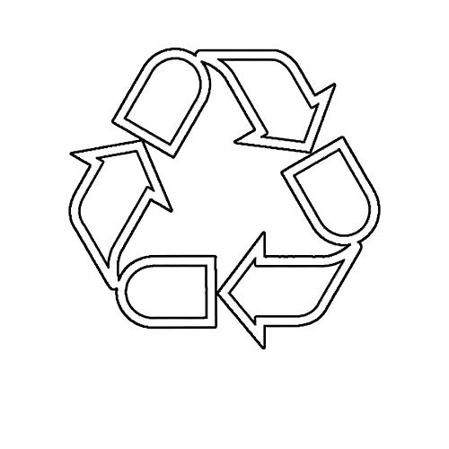 EW Designs Eco-Friendly Recycle Symbol Vinyl Decal Sticker - 5