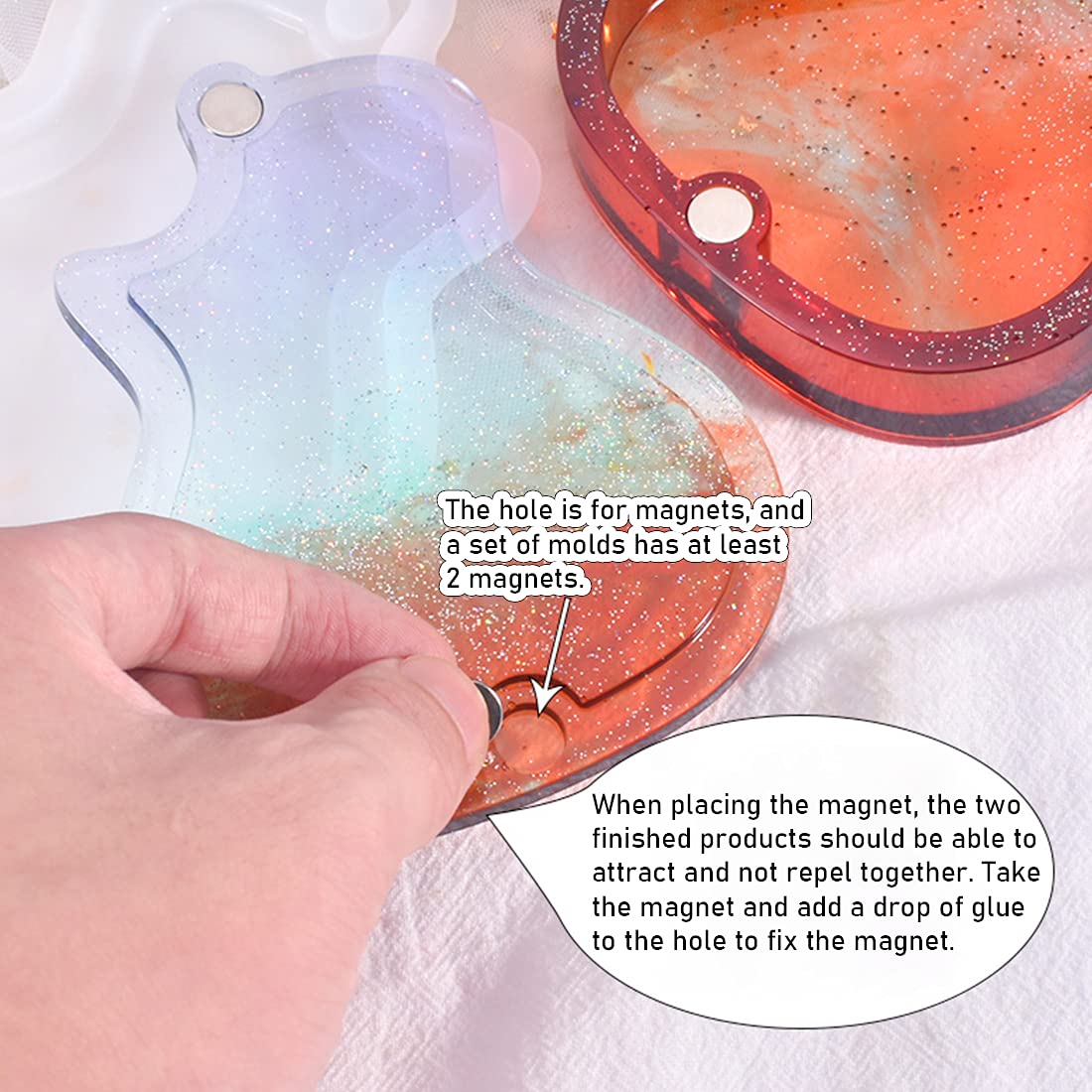 5-Piece Guitar Pick Resin Molds with Case - DIY Epoxy Resin Casting Kit for Custom Triangle Plectrums - Perfect for Musicians, Crafters & Unique Handmade Accessories - Great for Gifts, Band Merch & Personalized Music Gear