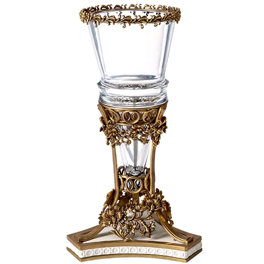 Priority Culture Glass Vase - Modern Home Decor, Elegant Flower Vase for Hotel, Bar, Wedding & Christmas Decorations - Perfect for Centerpieces, Table Settings & Gift Giving (24x40cm)