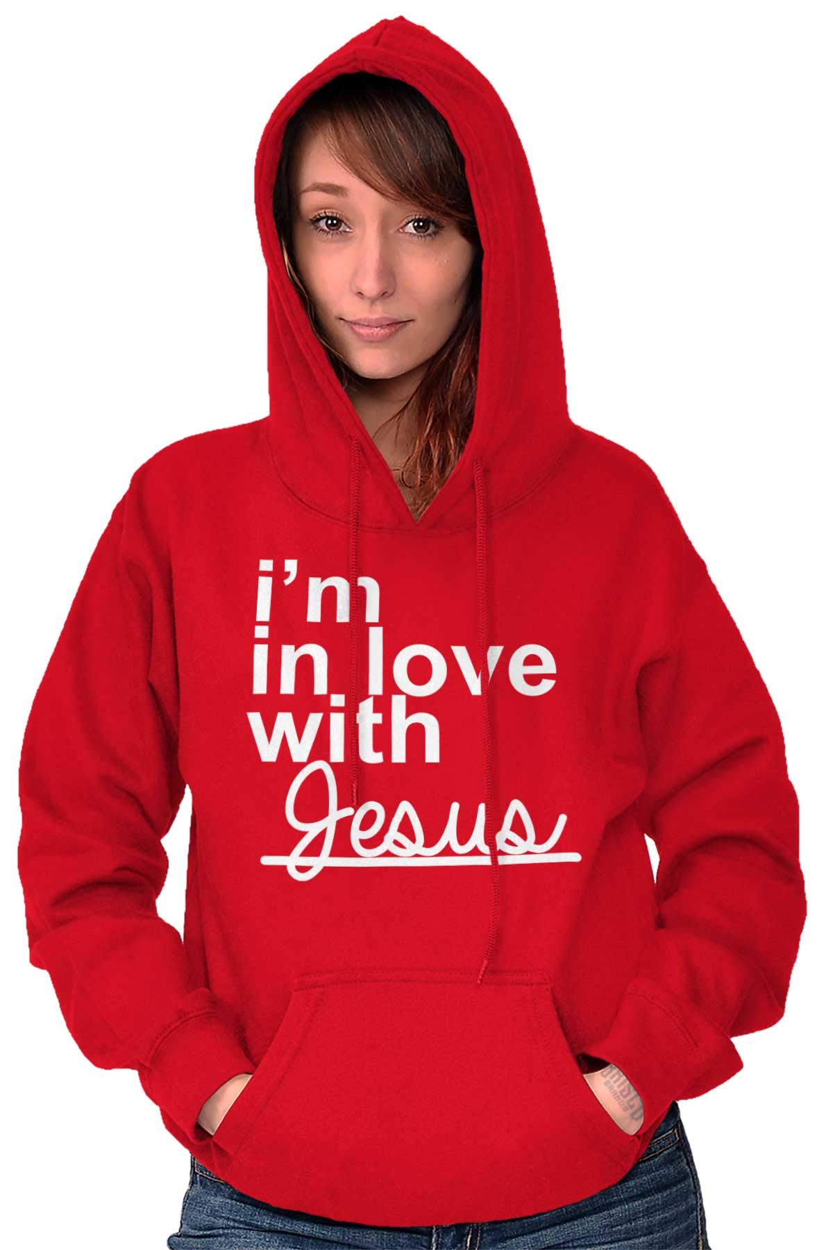 Women's 'I'm in Love With Jesus' Christian Hoodie Sweatshirt - Classic Teaze Religious Apparel for Church, Bible Study & Everyday Faith Wear