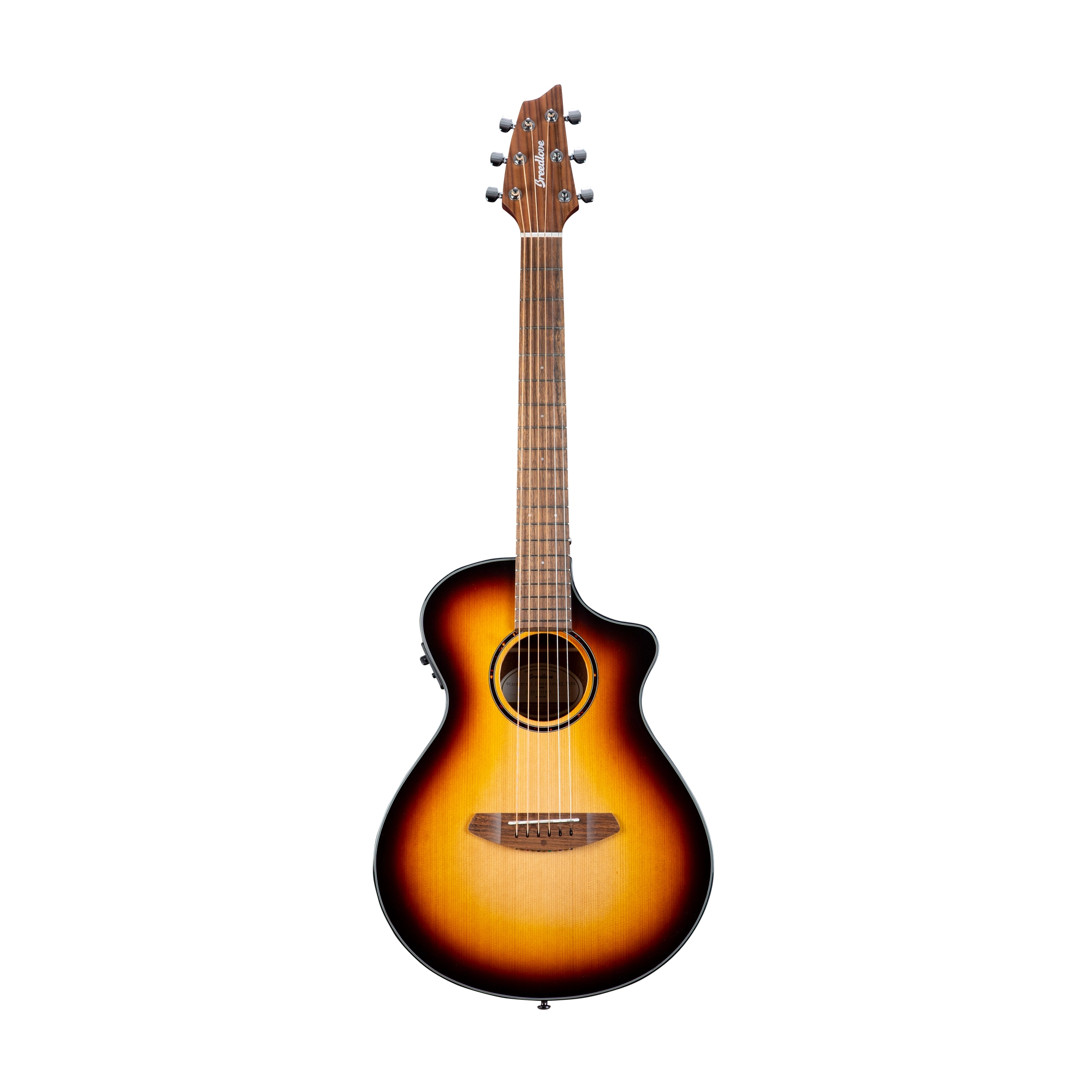 Breedlove Discovery S CE Acoustic Electric Guitar - Red Cedar Top, African Mahogany Back & Sides, Edge Burst Finish - Perfect for Stage Performances, Studio Recording & Traveling Musicians